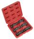 Sealey AK658 - Oil Drain Plug Key Set 6pc Double End