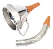 Sealey FM16F - Funnel Metal with Flexi Spout & Filter 160mm