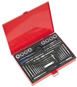 Sealey AK3037 - Tap & Die Set 37pc Split Dies - Metric