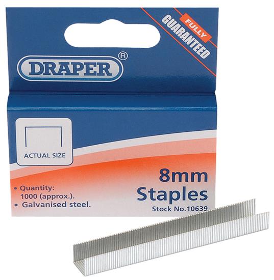 Draper 10639 ʈHT) - 8mm Steel Staples �)