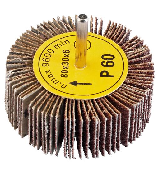 Draper 76468 (PTAFW80) - Abrasive Flap Wheel ⢀mm x 30mm 60 Grit)