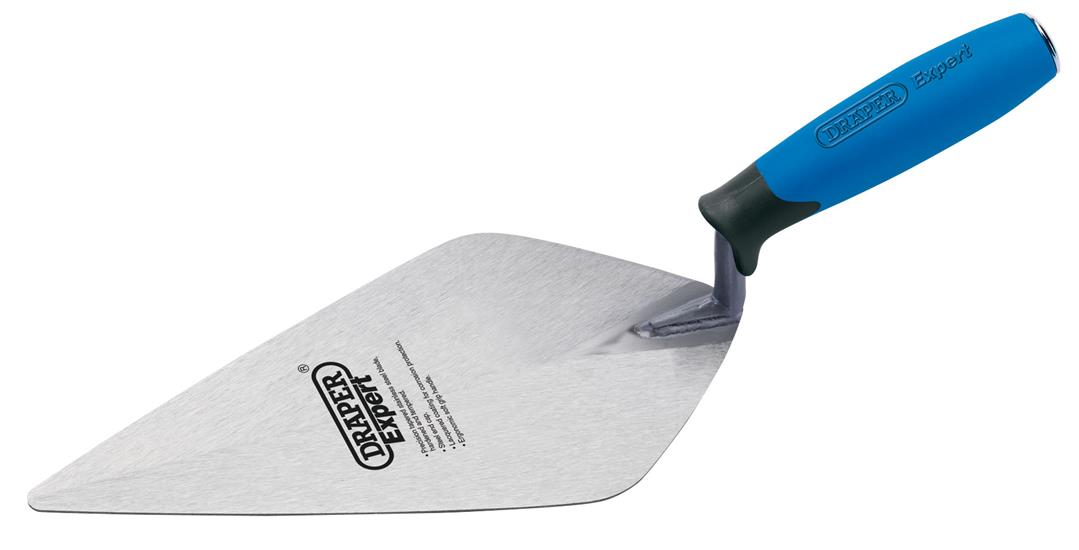 Draper 81211 ʋT11/SGW) - Soft Grip London Pattern Brick Trowel 𨉵mm)