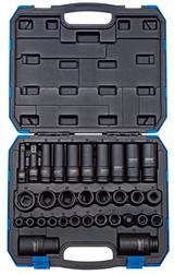 Draper 83098 𨐉/32/MM) - 3/8" and 1/2" Sq. Dr. Impact Socket Set ⠲ Piece)