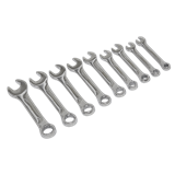 Sealey S01157 - Stubby Combination Spanner Set 9pc - Metric