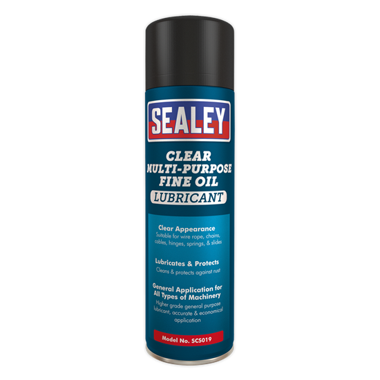 Sealey SCS019S - Clear Fine Oil Lubricant Multipurpose 500ml