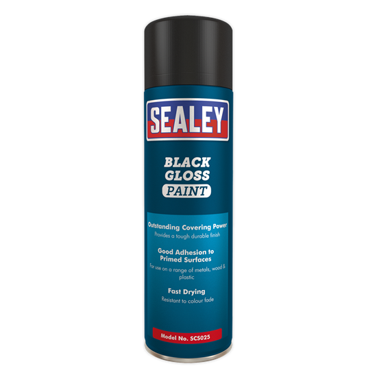 Sealey SCS025S - Black Gloss Paint 500ml