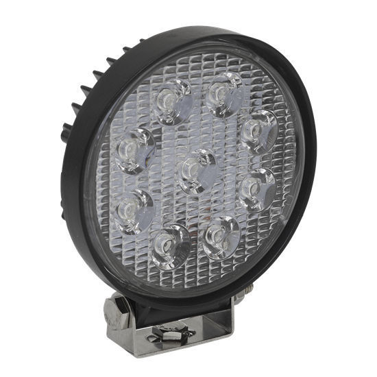 Sealey LED3R - Round Work Light with Mounting Bracket 27W LED