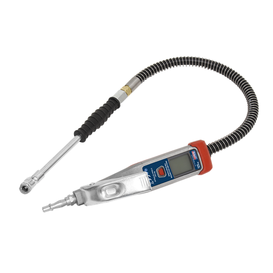 Sealey SA374 - Digital Tyre Inflator 0.5m Hose with Push-On Connector