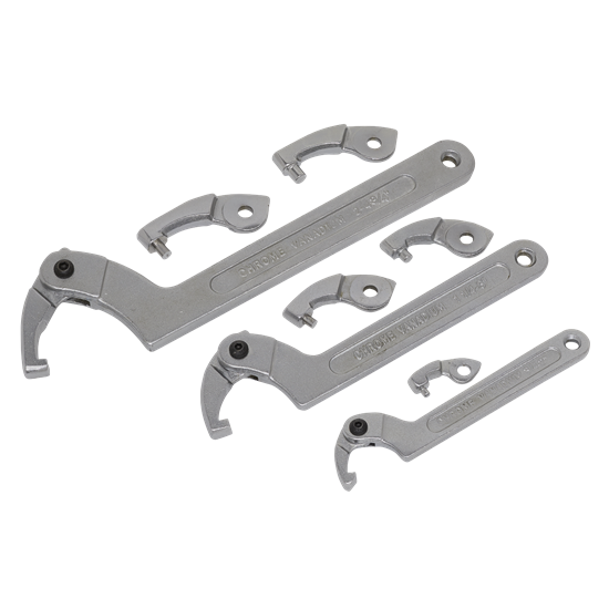 Sealey SMC2 - Adjustable Hook & Pin Wrench Set 11pc