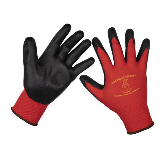 Worksafe 9125L - Flexi Grip Nitrile Palm Gloves (Large) - Pair