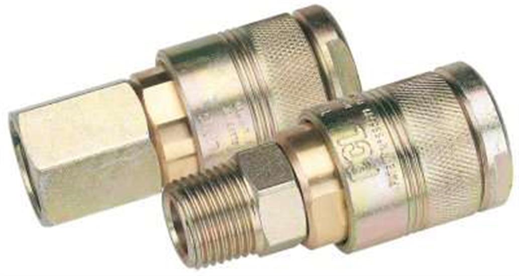 Draper 25814 ⢥jf02 Bulk) - 1/2" Taper Pcl M100 Series Air Line Coupling Female Thread