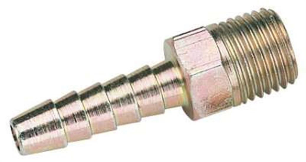 Draper 25840 � Packed) - 1/4" Bsp Taper 1/4" Bore Pcl Male Screw Tailpiece Pack Of 5