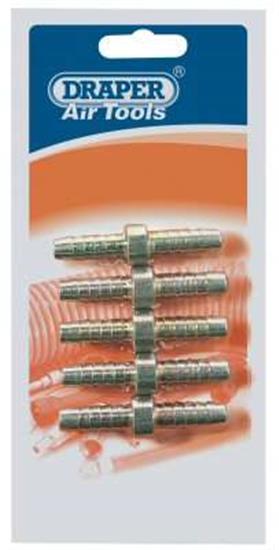 Draper 25847 � Packed) - 5/16" Pcl Double Ended Air Hose Connector Pack Of 5