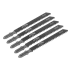 Worksafe WJT111C - Jigsaw Blade Soft Wood & Plastics 75mm 9tpi - Pack of 5