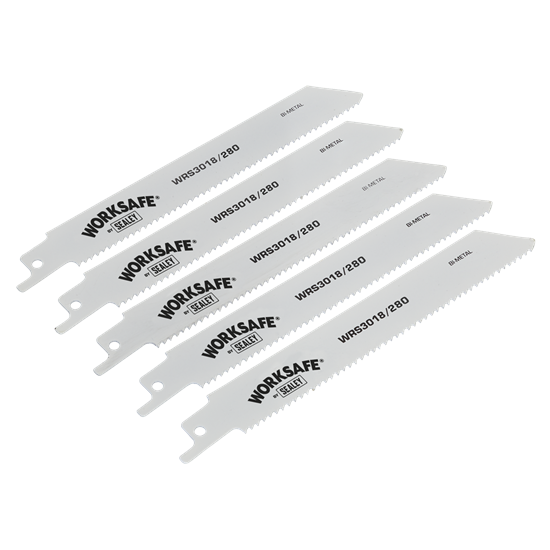 Worksafe WRS3018/280 - Reciprocating Saw Blade 280mm 10tpi - Pack of 5