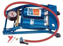Draper 25996 �) - Double Cylinder Foot Pump With Gauge