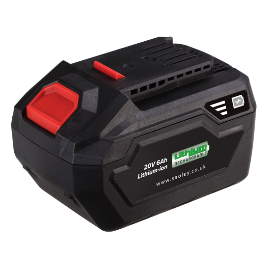 Sealey CP20VBP6 - Power Tool Battery 20V 6Ah Lithium-ion for CP20V Series