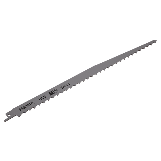 Sealey SRBR1217K - Reciprocating Saw Blade Pruning & Coarse Wood 300mm 3tpi - Pack of 5