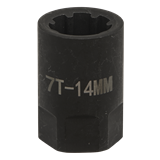 Sealey VS0985 - Brake Caliper Socket 1/2"Sq Drive 14mm Square Ribe 7pt