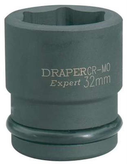 Draper 28735 𨐑-Mm) - Draper Expert 30mm 3/4" Square Drive Powerdrive Impact Socket