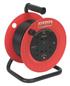 Sealey CR25/1.5 - Cable Reel 25mtr 4 x 230V 1.5mm² Heavy-Duty Thermal Trip