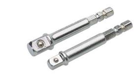 Draper 50087 ⢼s) - 1/4" Hexagon X 1/4" & 3/8" Square Drive Adaptors