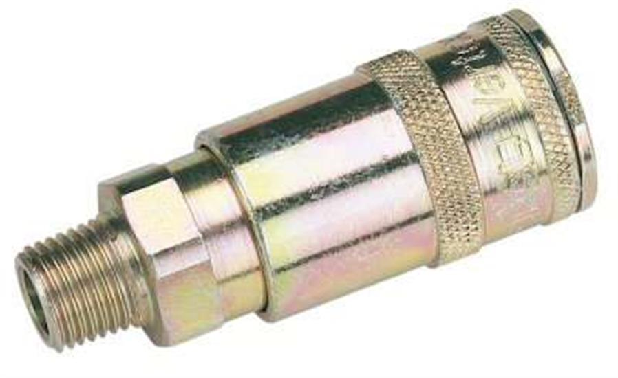 Draper 51402 �m02 Packed) - 1/4" Bsp Taper Male Thread Vertex Air Coupling