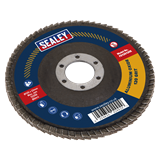 Sealey FD125120E - Flap Disc Aluminium Oxide Ø125mm Ø22mm Bore 120Grit