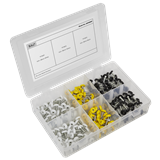 Sealey AB195NP - Numberplate Screw Assortment 195pc 4.8mm x 18mm Plastic Enclosed Head