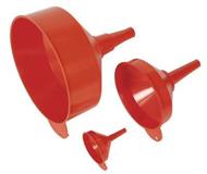 Sealey F98 - Fixed Spout Funnel Set 3pc