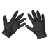 Sealey SSP57L - Black Diamond Grip Extra-Thick Nitrile Powder-Free Gloves Large - Pack of 50