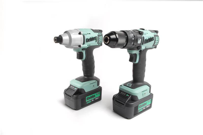 Kielder KWT-TPK-03 Duo Twin Pack 18V Brushless Combi Drill, Impact Driver 2 x 5.0Ah Li-ion TYPE18 Battery