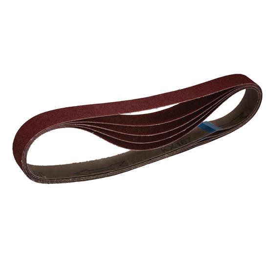 Draper 08695 (SB25762) - Cloth Sanding Belt, 25 x 762mm, 80 Grit (Pack of 5)