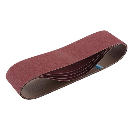 Draper 09264 (SB100915) - Cloth Sanding Belt, 100 x 915mm, 80 Grit (Pack of 5)