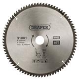 Draper 31881 (SBTCG1) - TCT Triple Chip Grind Circular Saw Blade, 255 x 30mm, 80T