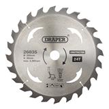 Draper 26835 (SBC8) - TCT Construction Circular Saw Blade, 305 x 30mm, 24T