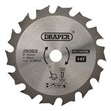Draper 28363 (SBM1) - TCT Multi-Purpose Circular Saw Blade, 165 x 20mm, 14T