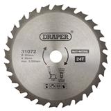Draper 31072 (SBM7) - TCT Multi-Purpose Circular Saw Blade, 255 x 30mm, 24T