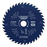 Draper 33005 (SBE2) - Draper Expert TCT Circular Saw Blade for Wood with PTFE Coating, 185 x 25.4mm, 40T