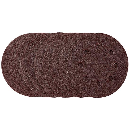 Draper 53498 (SDHAL115) - Sanding Discs, 115mm, 40 Grit, Hook & Loop (Pack of 10)