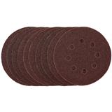 Draper 54392 (SDHAL125) - Sanding Discs, 125mm, Hook & Loop, 40 Grit, (Pack of 10)