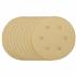 Draper 64025 (SDHALG150) - Gold Sanding Discs with Hook & Loop, 150mm, 120 Grit (Pack of 10)