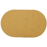 Draper 64265 (SDHALG150) - Gold Sanding Discs with Hook & Loop, 150mm, 320 Grit (Pack of 10)