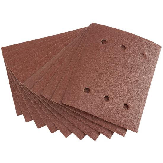 Draper 73524 ʊPT87) - Ten 115 x 145mm 80 Grit Aluminium Oxide Sanding Sheets