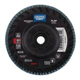 Draper 86010 𨻽Z115) - Draper Expert Zirconium Oxide Flap Disc, 115mm, M14, 40 Grit