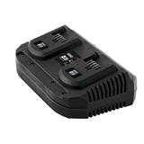 Draper 92239 𨴠TBCF) - D20 20V Fast Twin Battery Charger