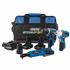 Draper 93521 (PTKSTO 10.8V) - Draper Storm Force® 10.8V Power Interchange Drill Driver Kit, 2 x 4Ah Batteries, 1 x 1.5Ah battery, 1 x Charger, 1 x Bag