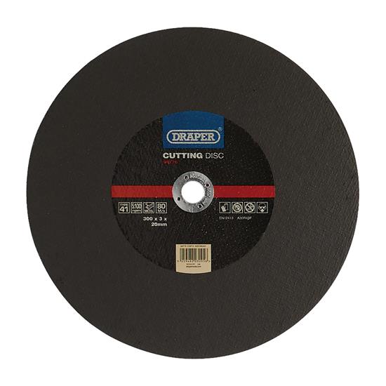 Draper 94776 ʌGF11) - Metal Cutting Disc, 300 x 3 x 20mm