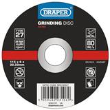 Draper 94793 ʌGD6) - DPC Metal Grinding Disc, 115 x 6 x 22.23mm