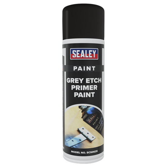 Sealey SCS062 - Grey Etch Primer Paint 500ml - Pack of 6
